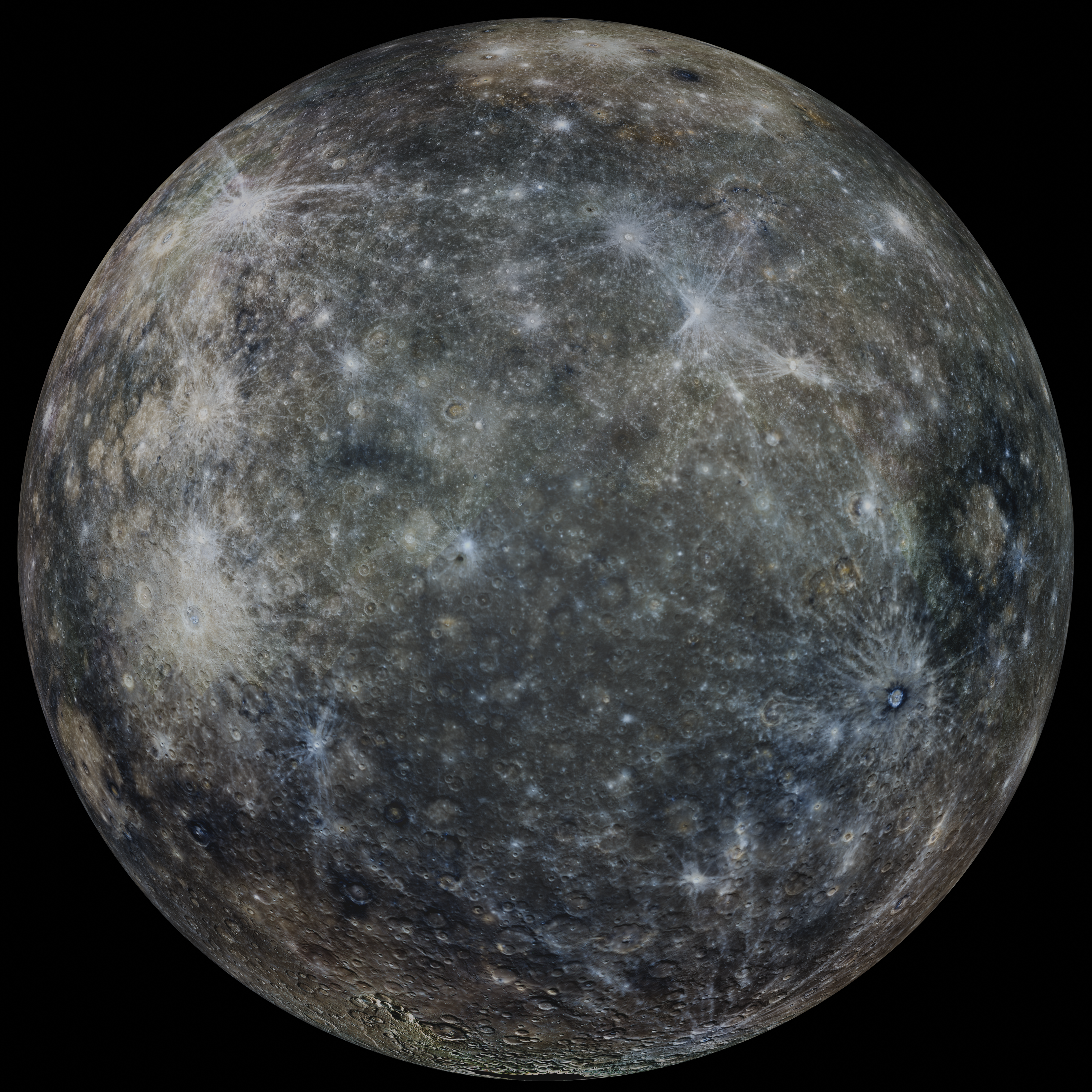 Picture of Mercury on black backgroun