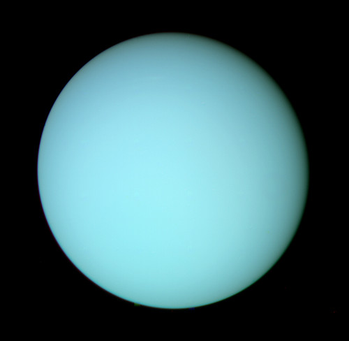 Picture of Uranus on black backgroun