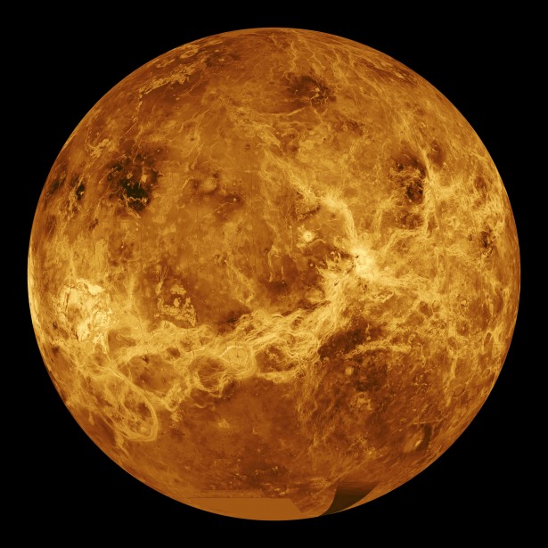 Picture of Venus on black backgroun